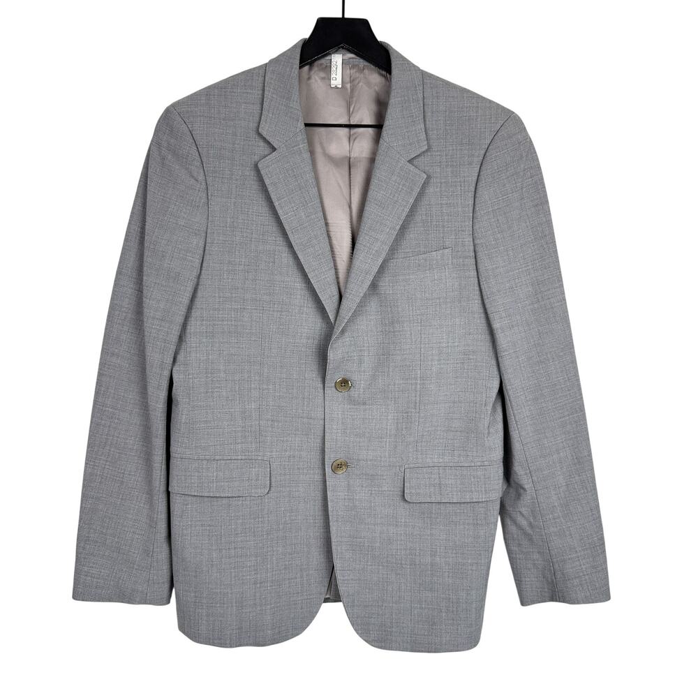 Theory Mens Wool Stretch Blazer Jacket Light Gray - 38S 38 Short